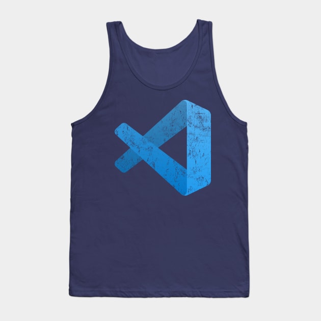 Vintage Visual Studio Code Tank Top by vladocar